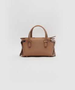 Túi da nữ Jak size 20 Tan Brown Smooth - XCUU