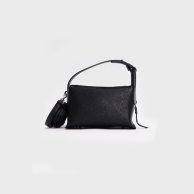 Túi da nữ Tamae size 20 màu Black Soft Grain - XCUU