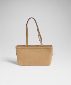 CRACK Tote da lộn màu nâu sáng