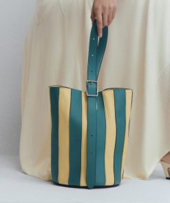 Roll Bucket màu xanh mix vàng